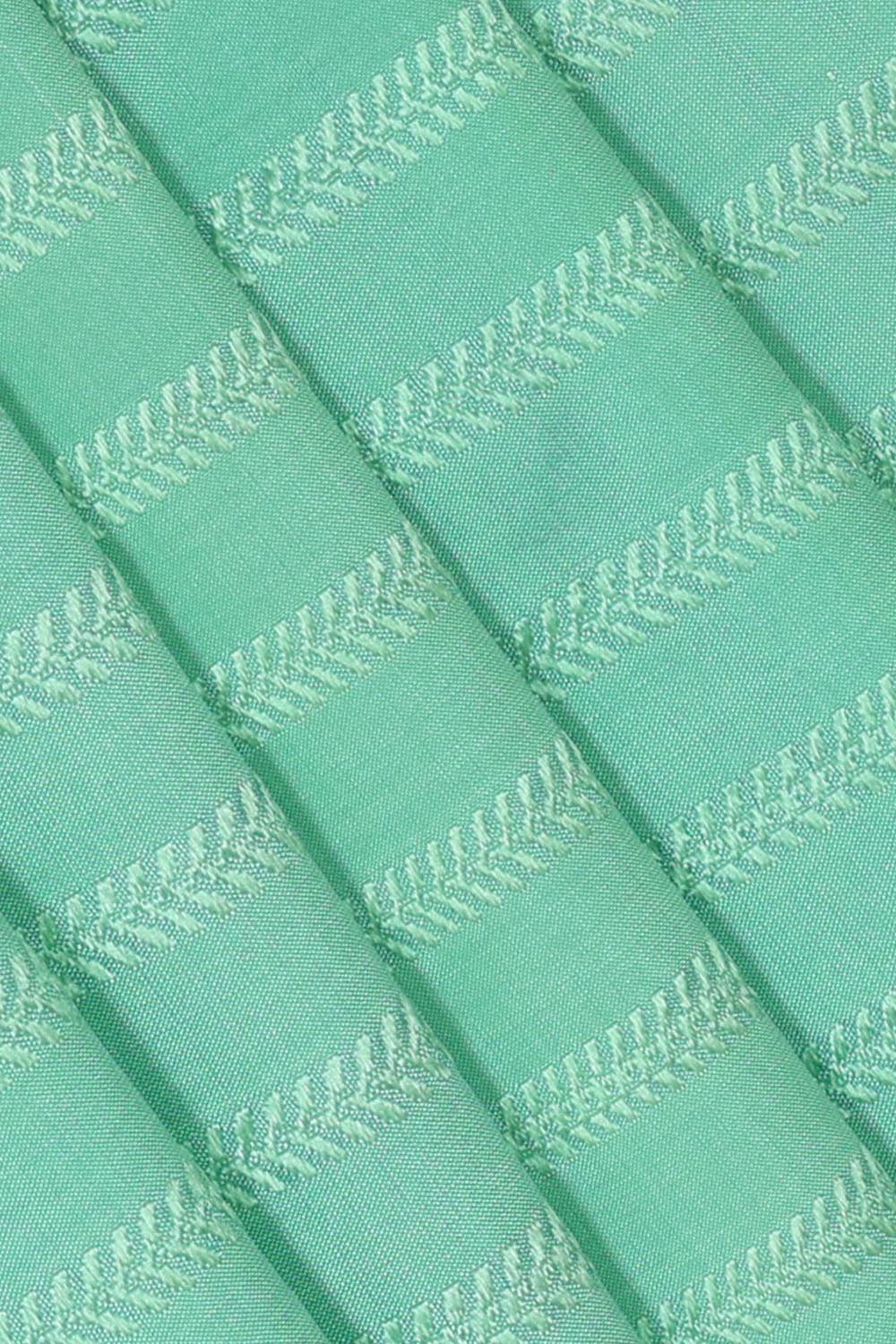 Image of Banarasi Khatan Mint Green Saree